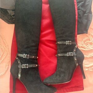 Valentino suede leather boots